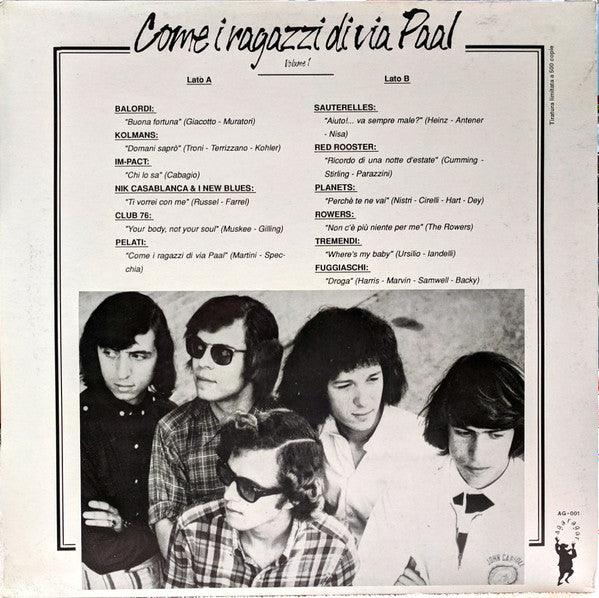 Various : Come I Ragazzi Di Via Paal (LP, Comp, Ltd, Unofficial)