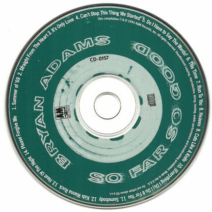 Bryan Adams : So Far So Good (CD, Comp, Club)