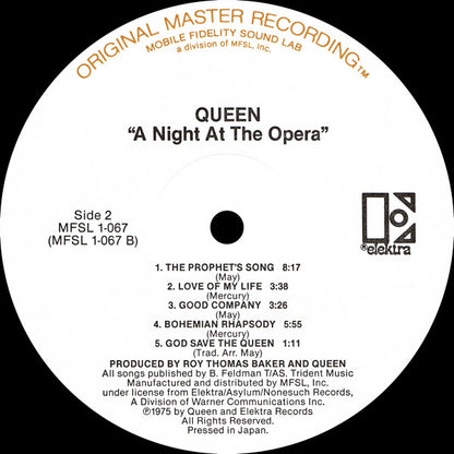 Queen : A Night At The Opera (LP, Album, Ltd, RE, RM)