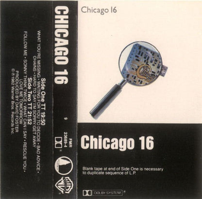 Chicago (2) : Chicago 16 (Cass, Album)