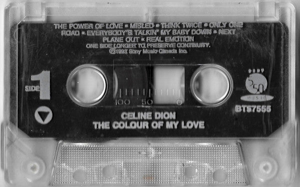 Celine Dion* : The Colour Of My Love (Cass, Album)