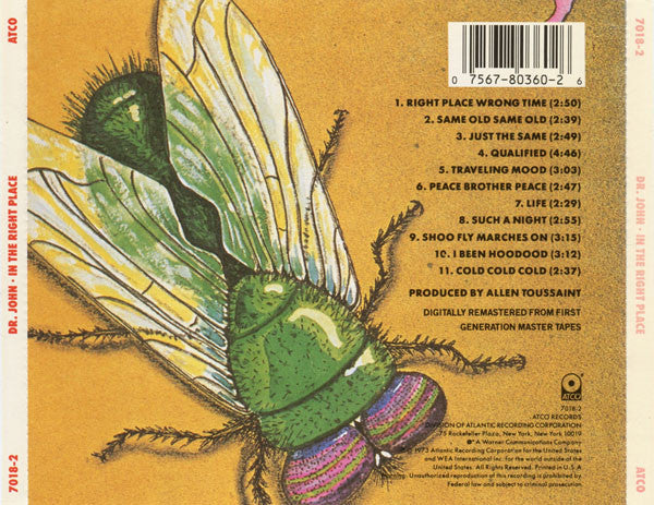 Dr. John : In The Right Place (CD, Album, RE, RM)