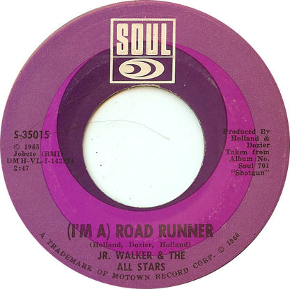 Jr. Walker & The All Stars* : (I'm A) Road Runner (7", Single, RE, ARP)