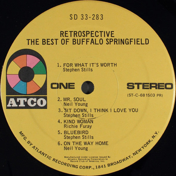 Buffalo Springfield : Retrospective - The Best Of Buffalo Springfield (LP, Comp, Club, Pre)