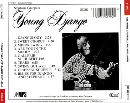 Stephane Grappelli* : Young Django (CD, Album, RE)