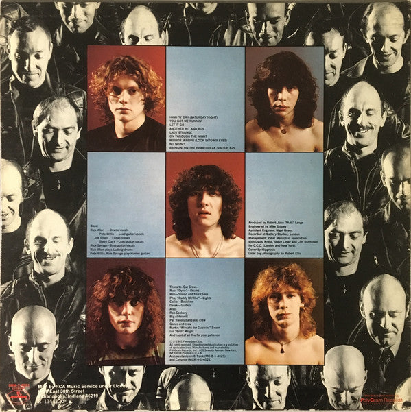 Def Leppard : High 'N' Dry (LP, Album, Club, RCA)