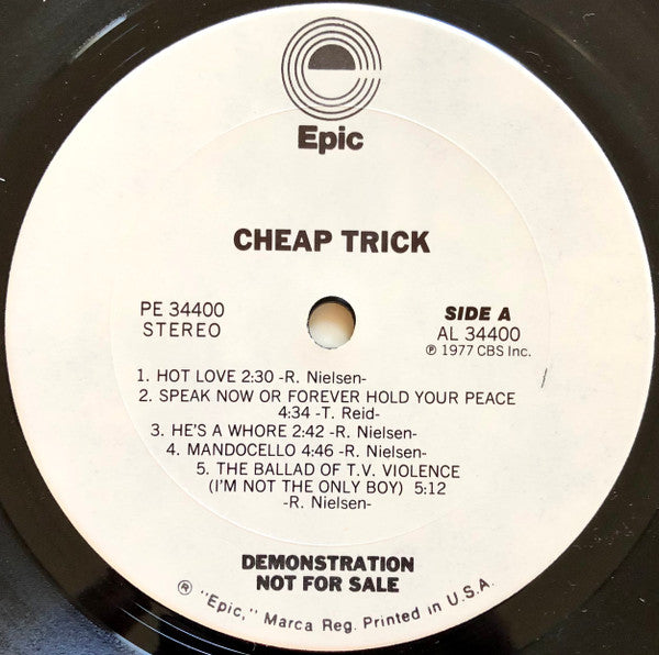 Cheap Trick : Cheap Trick (LP, Album, Promo, Pit)