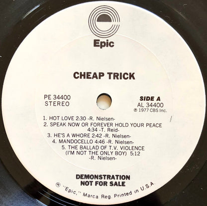 Cheap Trick : Cheap Trick (LP, Album, Promo, Pit)