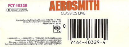 Aerosmith : Classics Live (Cass, Album)