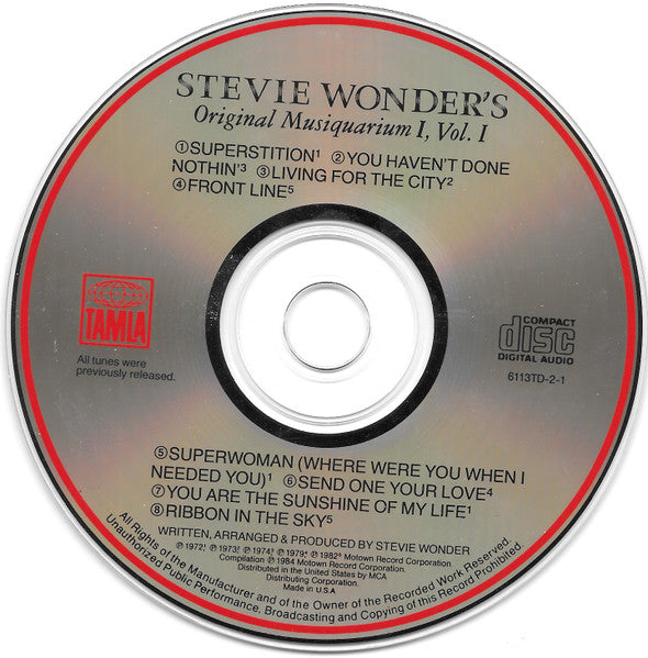 Buy Stevie Wonder : Stevie Wonder's Original Musiquarium I, Volume