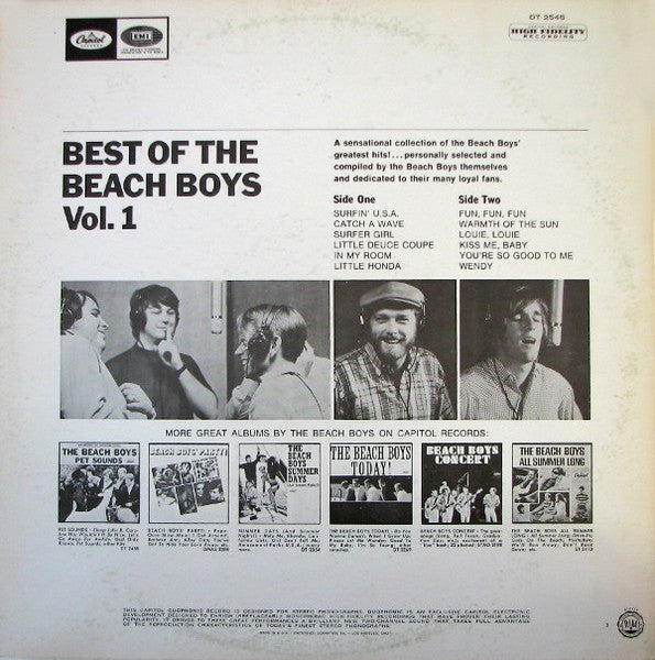 The Beach Boys : Best Of The Beach Boys (LP, Comp, RE, Duo)