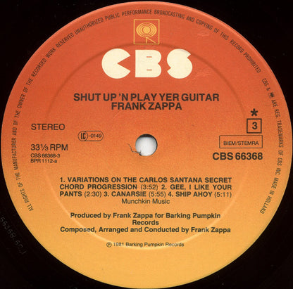 Zappa* : Shut Up 'N Play Yer Guitar (3xLP, Album, Ltd + Box)