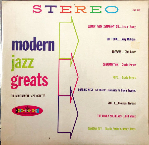 Continental Jazz Octette* : Modern Jazz Greats (LP, Album)