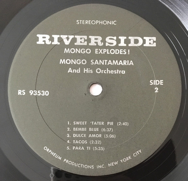 The Mongo Santamaria Band* Featuring Nat Adderley And Jimmy Cobb : Mongo Explodes (LP)