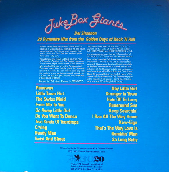 Del Shannon : Juke Box Giants (LP, Comp)