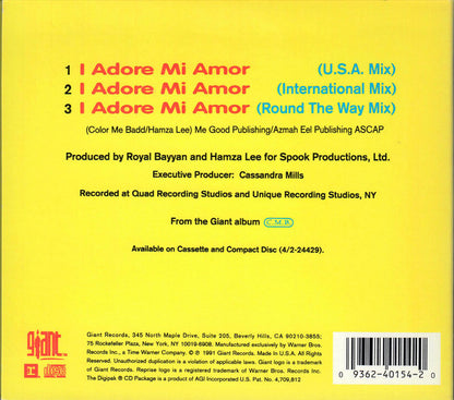 Color Me Badd : I Adore Mi Amor (CD, Maxi, Dig)