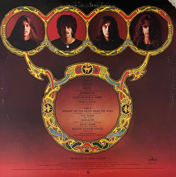 Thin Lizzy : Johnny The Fox (LP, Album, San)