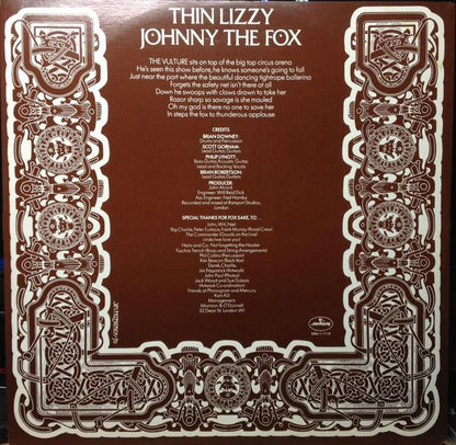 Thin Lizzy : Johnny The Fox (LP, Album, San)