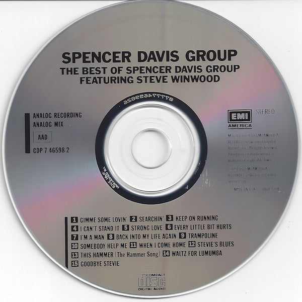 The Spencer Davis Group : The Best Of The Spencer Davis Group (CD, Comp)