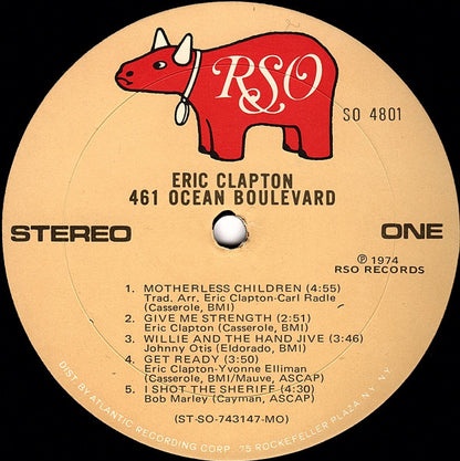 Eric Clapton : 461 Ocean Boulevard (LP, Album, MO )