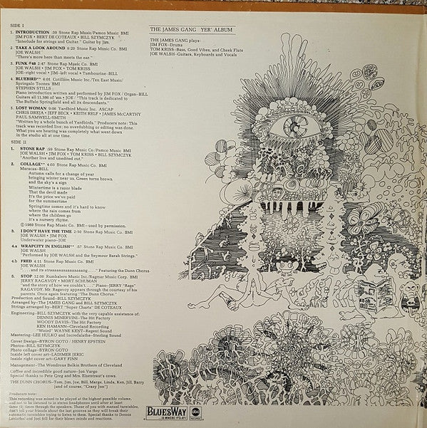 The James Gang* : Yer' Album (LP, Album, Gat)