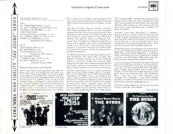 The Byrds : Greatest Hits (CD, Comp, RE, RM)