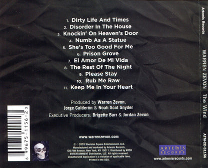 Warren Zevon : The Wind (CD, Album)