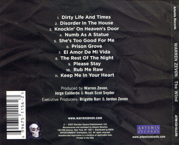 Warren Zevon : The Wind (CD, Album)