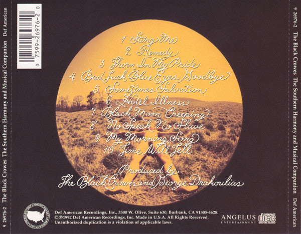 The Black Crowes : The Southern Harmony And Musical Companion (CD, Album)