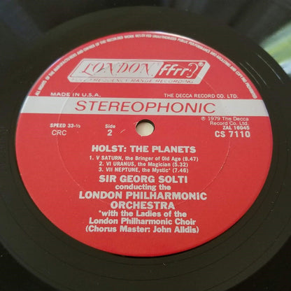 Holst*, Sir Georg Solti*, London Philharmonic Orchestra : The Planets (LP)