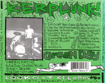 Green Day : Kerplunk! (CD, Album, RP)