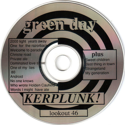 Green Day : Kerplunk! (CD, Album, RP)