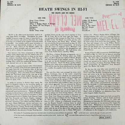 Ted Heath And His Music : Heath Swings In Hi-Fi (LP, Album)