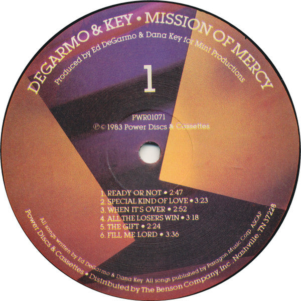 DeGarmo & Key : Mission Of Mercy (LP, Album)
