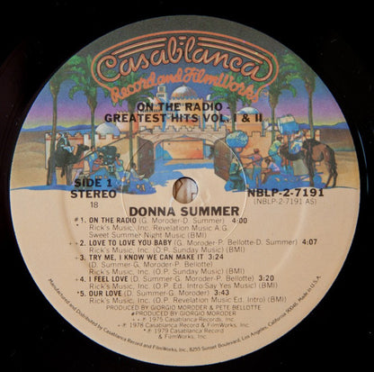 Donna Summer : On The Radio: Greatest Hits Vol. 1 & 2 (2xLP, Comp, P/Mixed, 18)