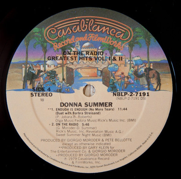 Donna Summer : On The Radio: Greatest Hits Vol. 1 & 2 (2xLP, Comp, P/Mixed, 18)