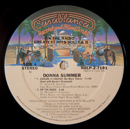 Donna Summer : On The Radio: Greatest Hits Vol. 1 & 2 (2xLP, Comp, P/Mixed, 18)