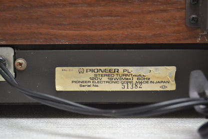 Pioneer PL-A45D Turntable * NEW AT3600 Cartridge * Fully Serviced