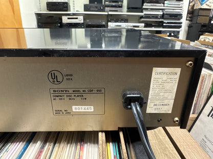 Sony CDP-950 Single Compact Disc Player