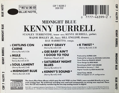 Kenny Burrell : Midnight Blue (CD, Album, RE)