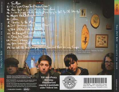Fall Out Boy : Infinity On High (CD, Album, Club)