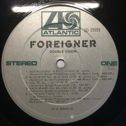 Foreigner : Double Vision (LP, Album, RI )