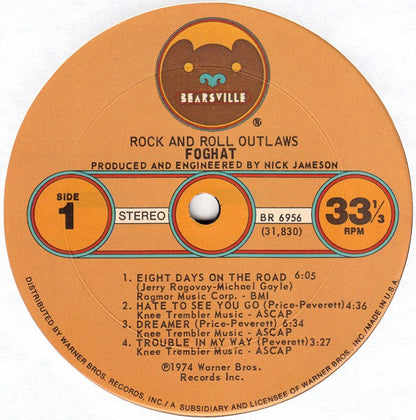 Foghat : Rock And Roll Outlaws (LP, Album, Ter)