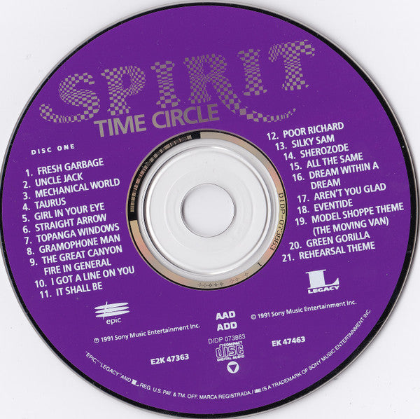 Spirit (8) : Time Circle (1968-1972) (2xCD, Comp, RM)