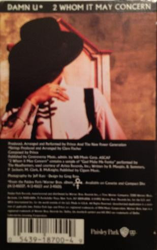Prince And The New Power Generation : Damn U (Cass, Single)