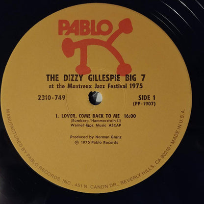 Dizzy Gillespie : The Dizzy Gillespie Big 7 At The Montreux Jazz Festival 1975 (LP, Album)
