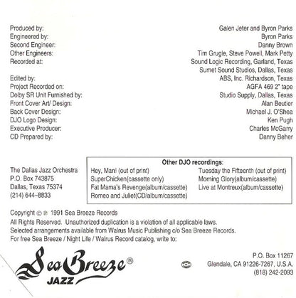 Galen Jeter And Dallas Jazz Orchestra : Thank You, Leon (CD, Album)