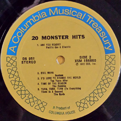Various : 20 Monster Hits (2xLP, Comp)