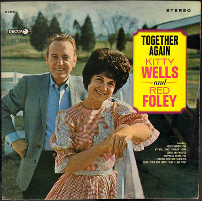 Kitty Wells & Red Foley : Together Again (LP, Album, Pin)