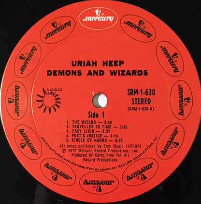 Uriah Heep : Demons And Wizards (LP, Album, Gat)